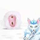 Furry Masturbator Nivplux White Wool Dual Entry