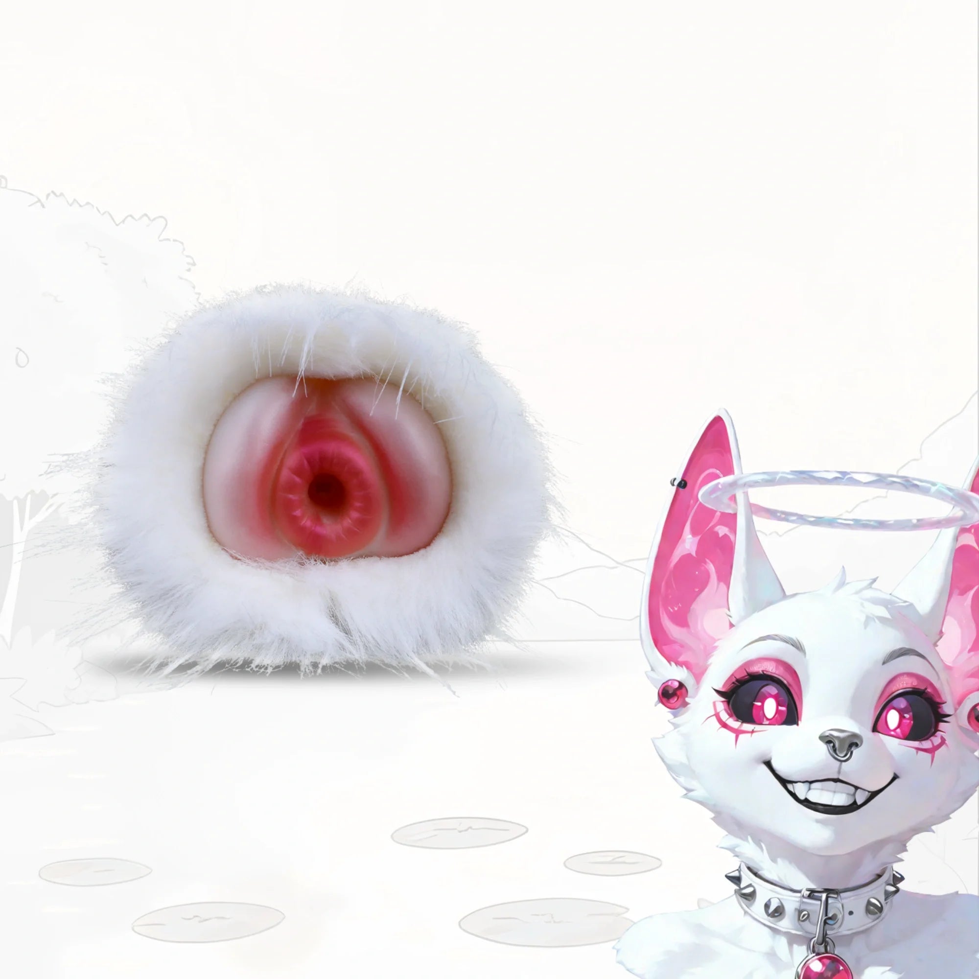 Furry Masturbator Arctplux Arctic White Fur