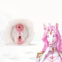 Furry Masturbator Equiplux White Mane Silicone