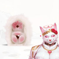 Furry Masturbator Alvplux White Fluffy Fur Dual
