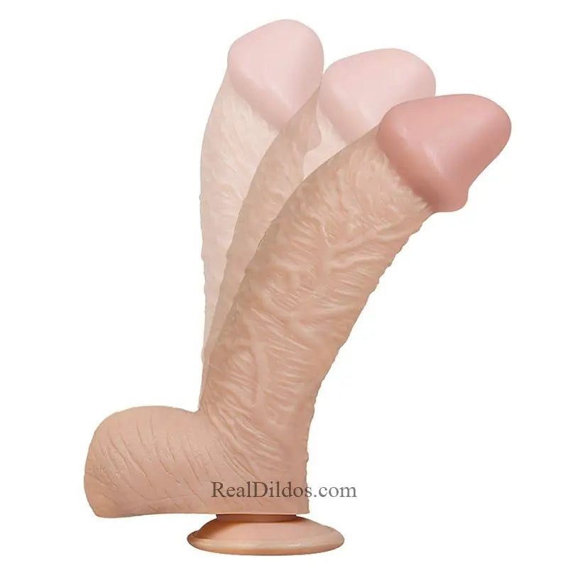 11.41in PVC Big Dildo 11.41″ Real Flexible Dildo With Suction Cup