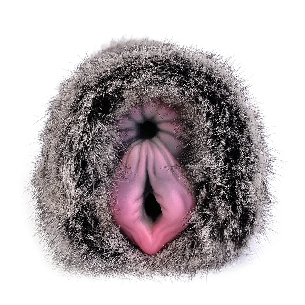 Furry Masturbator Griplux Silver Grey Spotted