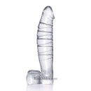 High Quality 7.9″ Heat Cold Proof Glass Dildo With Base