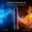 High Quality 7.9″ Heat Cold Proof Glass Dildo With Base