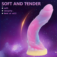 High-Quality Night-Glowing Liquid Silicone Fantasy Monster Dildo