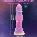 High-Quality Night-Glowing Liquid Silicone Fantasy Monster Dildo