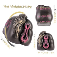 Butt Masturbator Hahama Horse Dual Channel Silicone