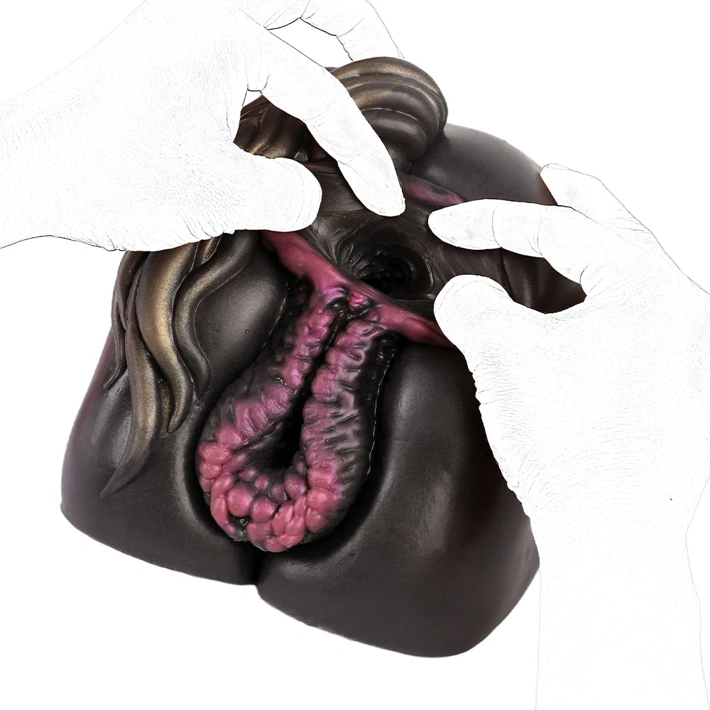 Butt Masturbator Hahama Horse Dual Channel Silicone