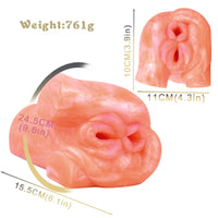 Butt Masturbator Korith Coral Orange Rosette Silicone