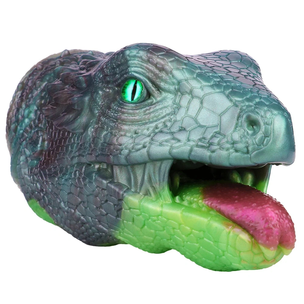 Lizard Masturbator Veldrix Emerald Bifid Tongue