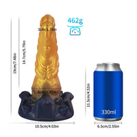 Liquid Silicone Fantasy Creature Cock Dildo Anal Plug Prostate Massager