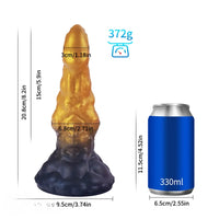 Liquid Silicone Fantasy Creature Cock Dildo Anal Plug Prostate Massager