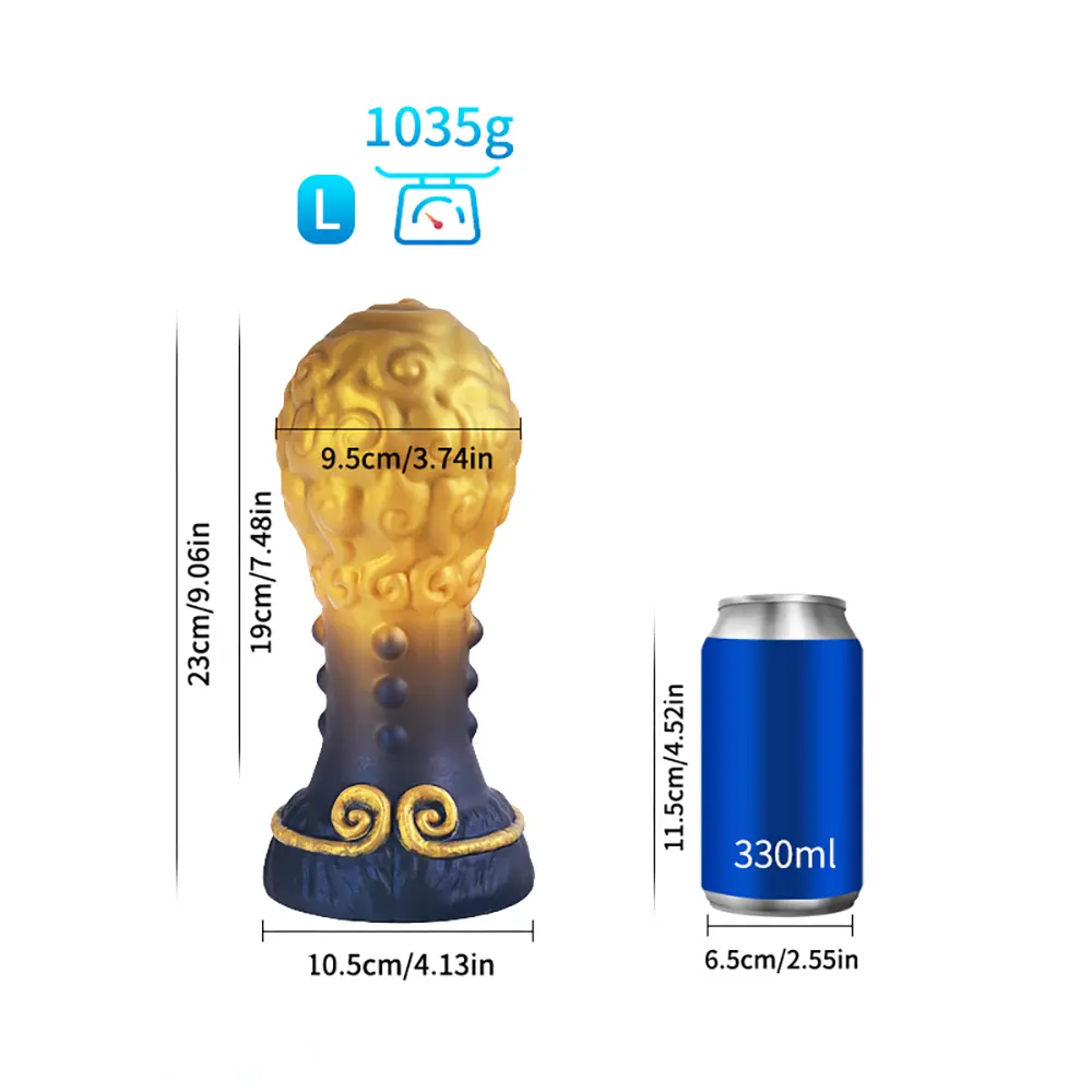 Liquid Silicone Fantasy Creature Cock Dildo Anal Plug Prostate Massager