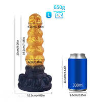 Liquid Silicone Fantasy Creature Cock Dildo Anal Plug Prostate Massager