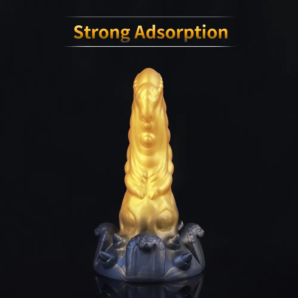 Liquid Silicone Fantasy Creature Cock Dildo Anal Plug Prostate Massager
