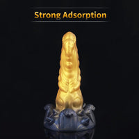 Liquid Silicone Fantasy Creature Cock Dildo Anal Plug Prostate Massager