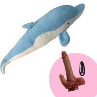 Little Dolphin Pillow Female Sex Machine Fully Automatic Dildo For Riding