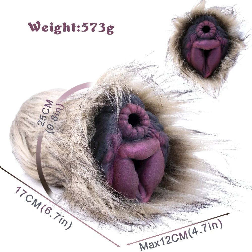 Furry Masturbator Lupplux Grey Wolf Fur Silicone