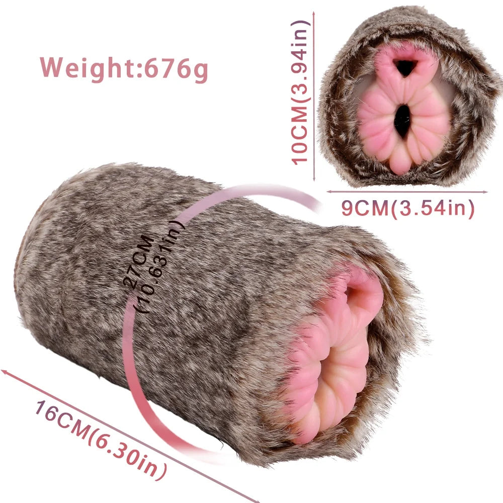 Furry Masturbator Lynxplux Grey Tabby Removable Sleeve