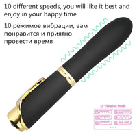 10 Speed Pen-shaped G-spot Vibrating Dildo Magic Massager