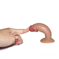 Mini Little 4.33in PVC Flexible Dildo Sex Toy With Suction Cup