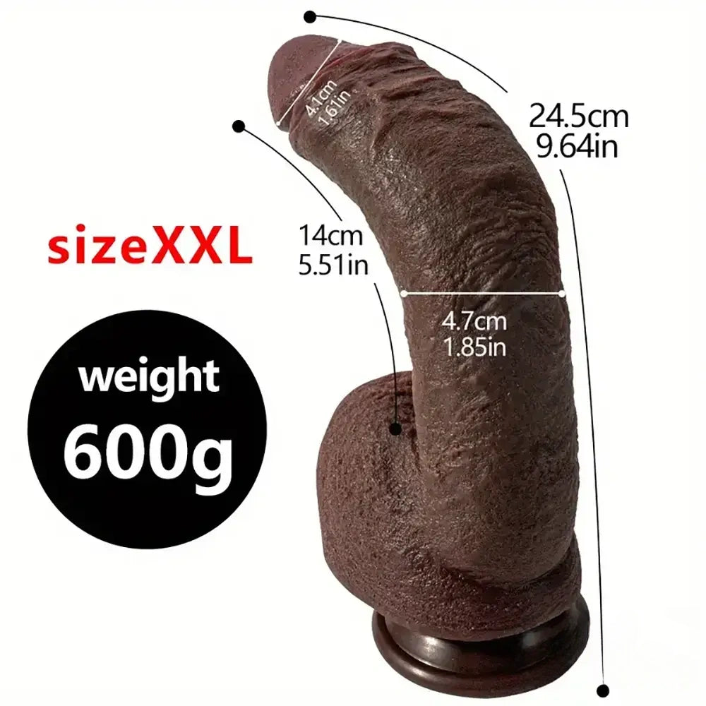 Multiple Inches Silicone Soft Female Dildo Sex Toy For Vaginal Stimulation