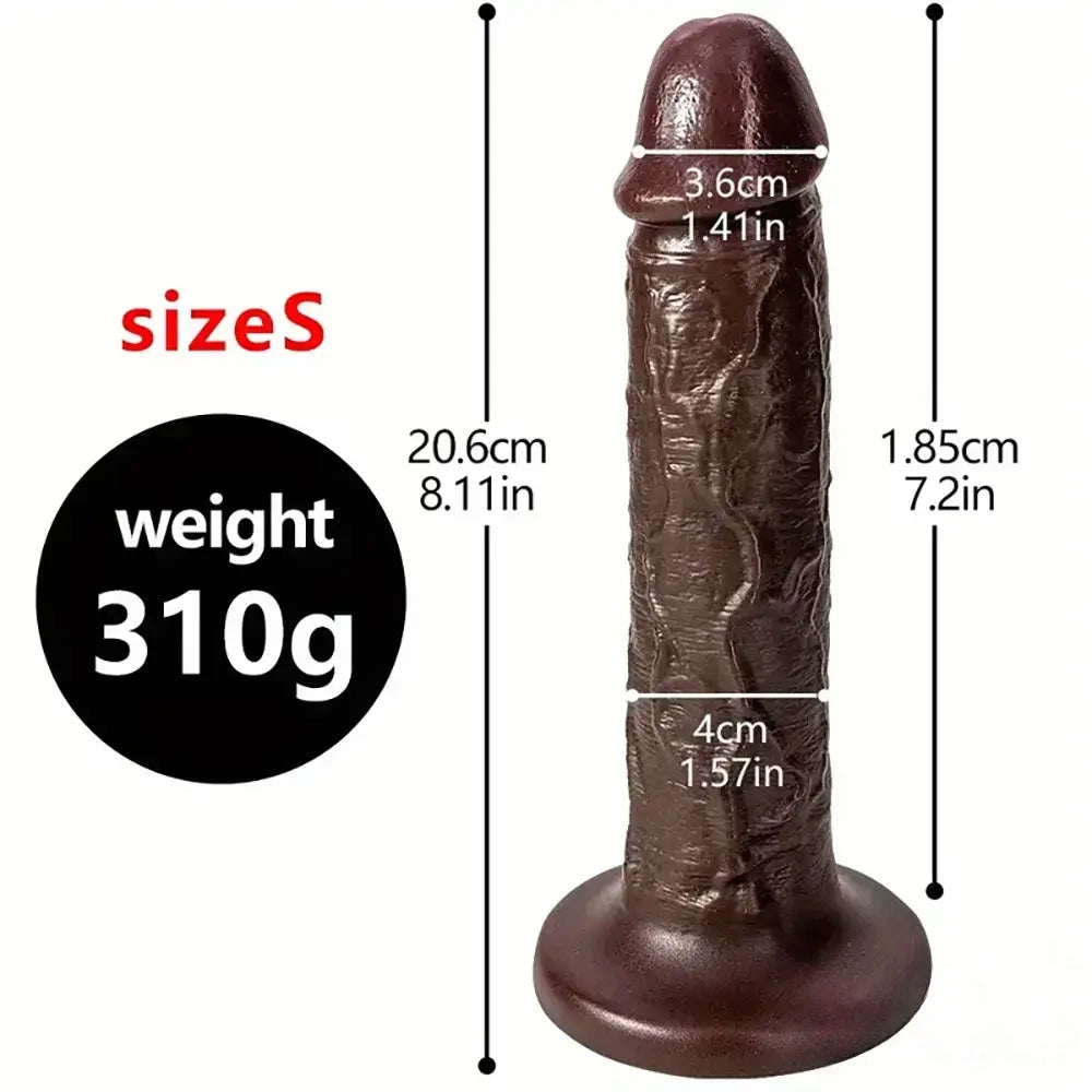 Multiple Inches Silicone Soft Female Dildo Sex Toy For Vaginal Stimulation