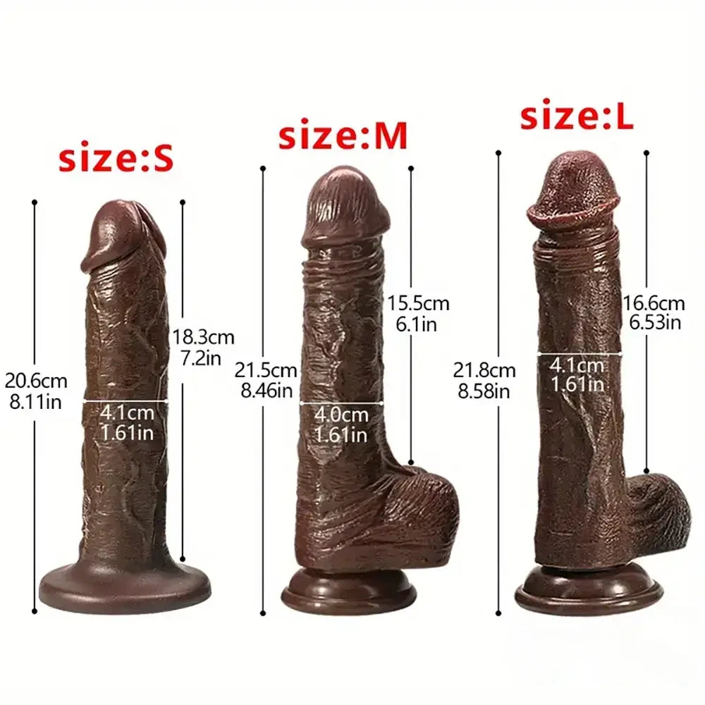 Multiple Inches Silicone Soft Female Dildo Sex Toy For Vaginal Stimulation