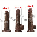Multiple Inches Silicone Soft Female Dildo Sex Toy For Vaginal Stimulation