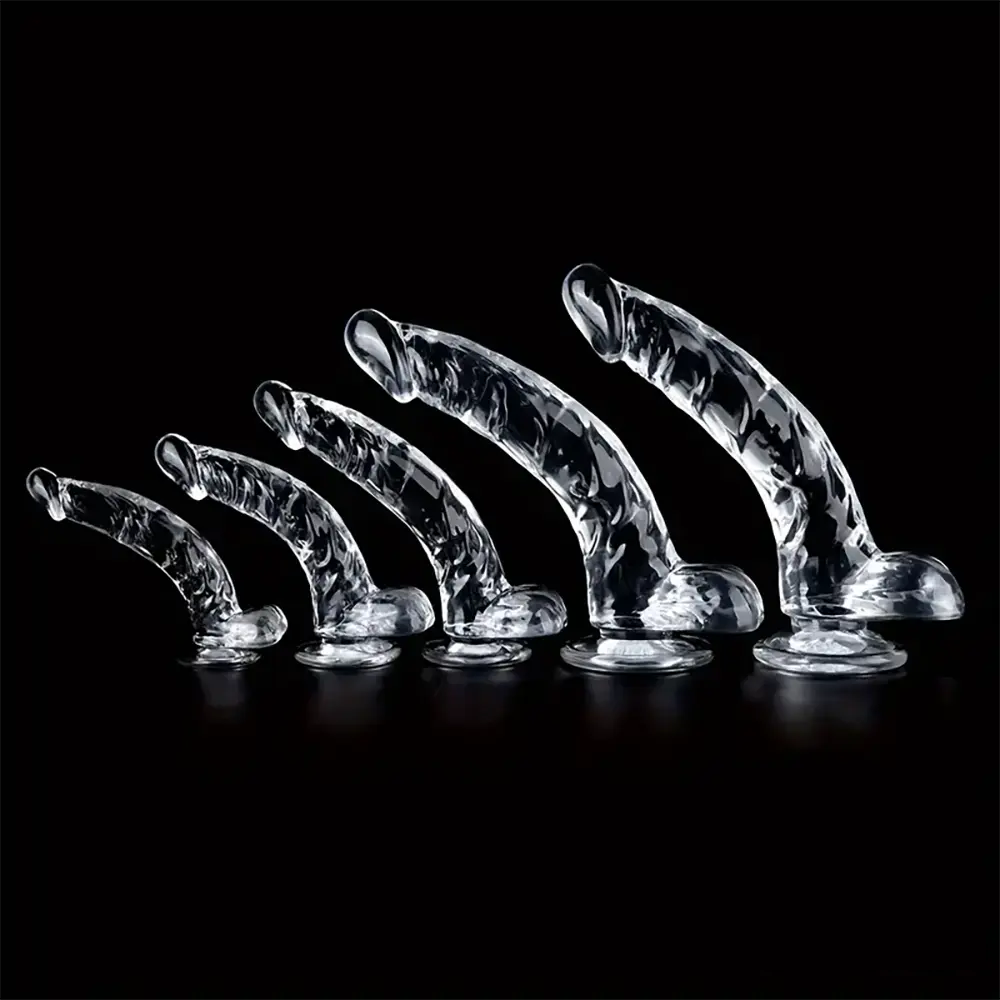 Multiple Lengths Clear Dildo For Women Men Gay Lesbian Sex Pleasure