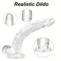 Multiple Lengths Clear Dildo For Women Men Gay Lesbian Sex Pleasure