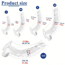 Multiple Lengths Clear Dildo For Women Men Gay Lesbian Sex Pleasure