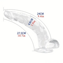 Multiple Lengths Clear Dildo For Women Men Gay Lesbian Sex Pleasure