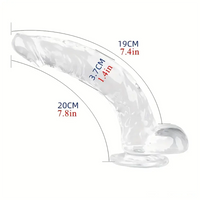 Multiple Lengths Clear Dildo For Women Men Gay Lesbian Sex Pleasure