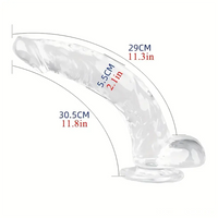 Multiple Lengths Clear Dildo For Women Men Gay Lesbian Sex Pleasure