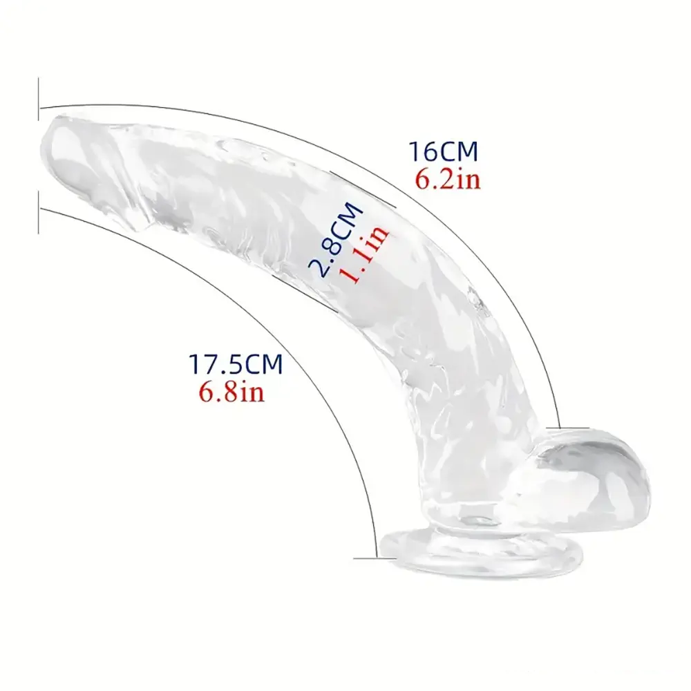 Multiple Lengths Clear Dildo For Women Men Gay Lesbian Sex Pleasure