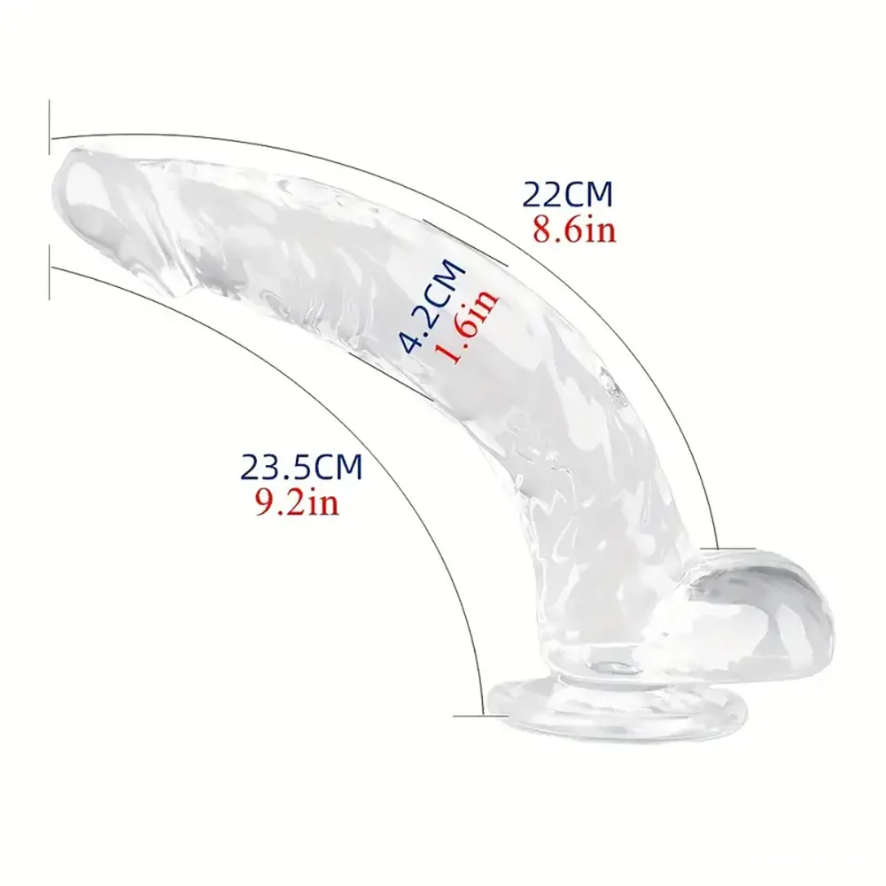 Multiple Lengths Clear Dildo For Women Men Gay Lesbian Sex Pleasure
