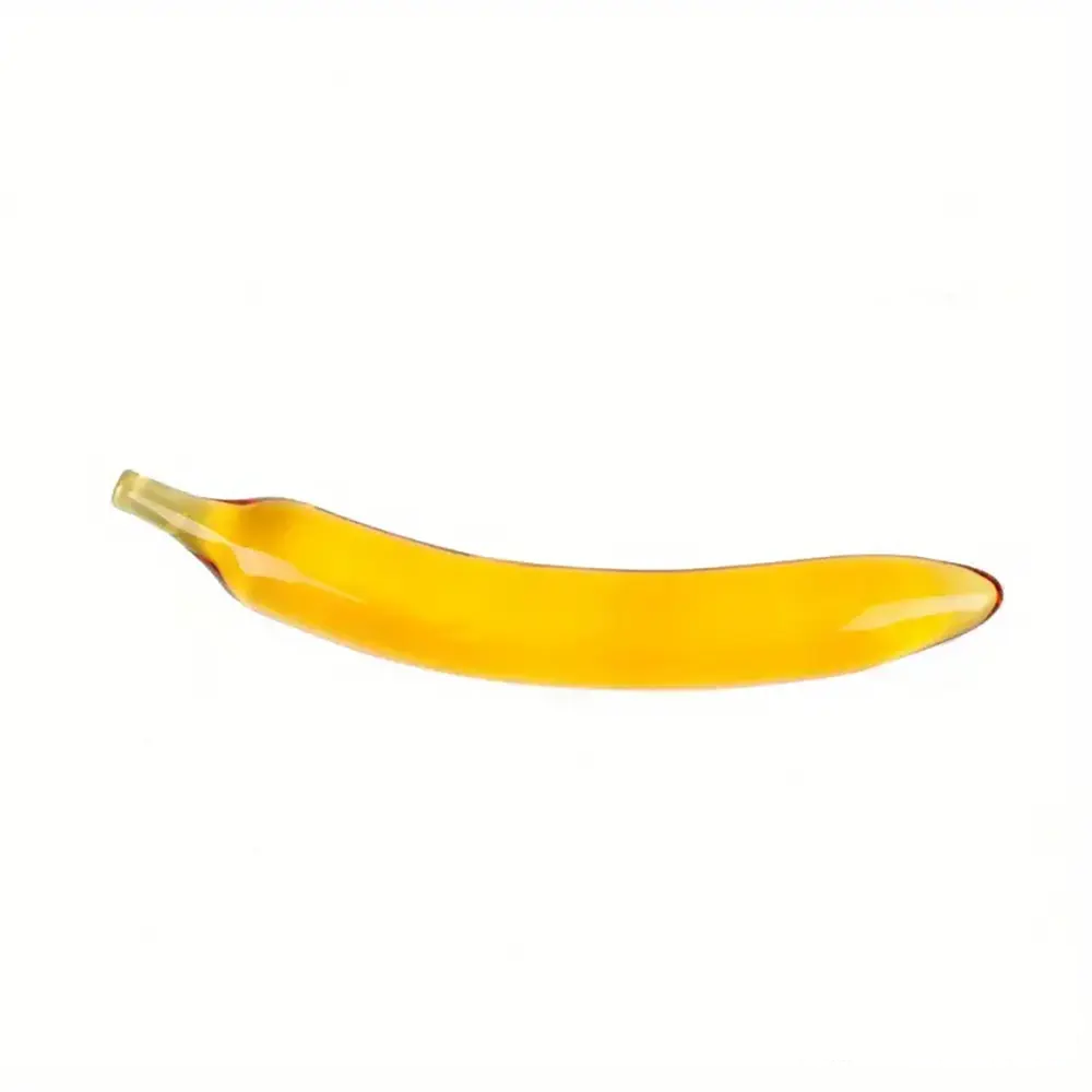 Multiple Lengths Colors Fruit Vegetable Crystal Clear Glass Anal Plug Dildo