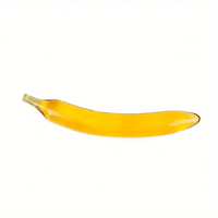 Multiple Lengths Colors Fruit Vegetable Crystal Clear Glass Anal Plug Dildo