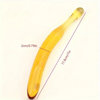 Multiple Lengths Colors Fruit Vegetable Crystal Clear Glass Anal Plug Dildo