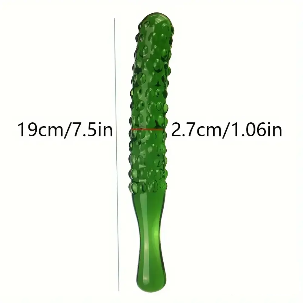 Multiple Lengths Colors Fruit Vegetable Crystal Clear Glass Anal Plug Dildo
