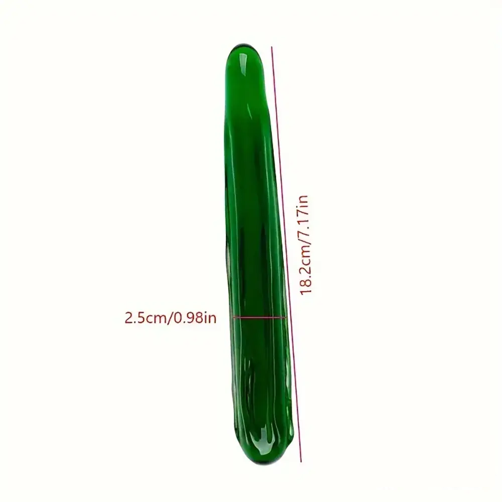 Multiple Lengths Colors Fruit Vegetable Crystal Clear Glass Anal Plug Dildo