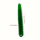 Multiple Lengths Colors Fruit Vegetable Crystal Clear Glass Anal Plug Dildo