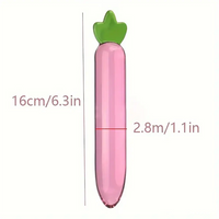 Multiple Lengths Colors Fruit Vegetable Crystal Clear Glass Anal Plug Dildo