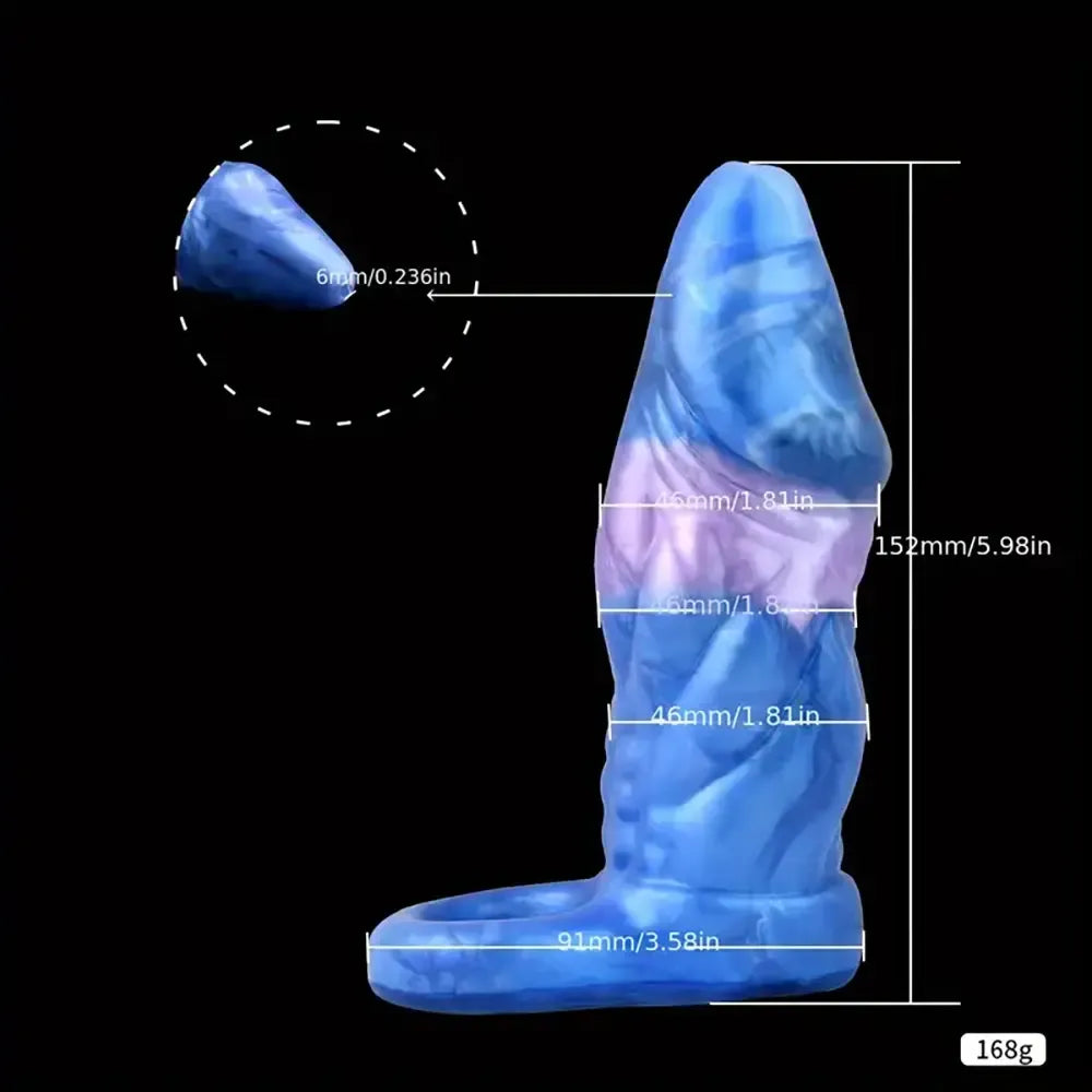 Multiple Lengths Fantasy Silicone Soft Penis Sleeve With Anti-drop Ring
