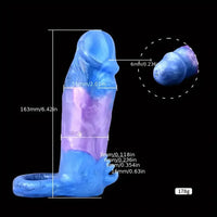 Multiple Lengths Fantasy Silicone Soft Penis Sleeve With Anti-drop Ring
