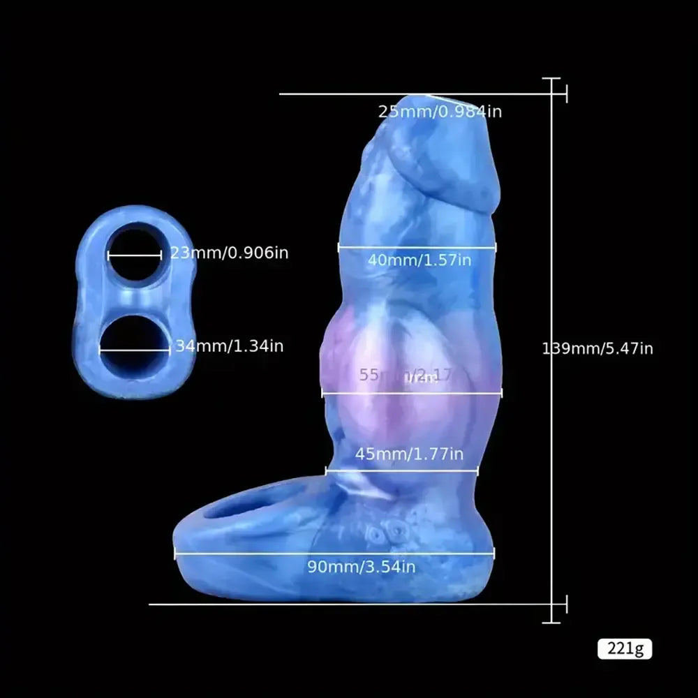 Multiple Lengths Fantasy Silicone Soft Penis Sleeve With Anti-drop Ring