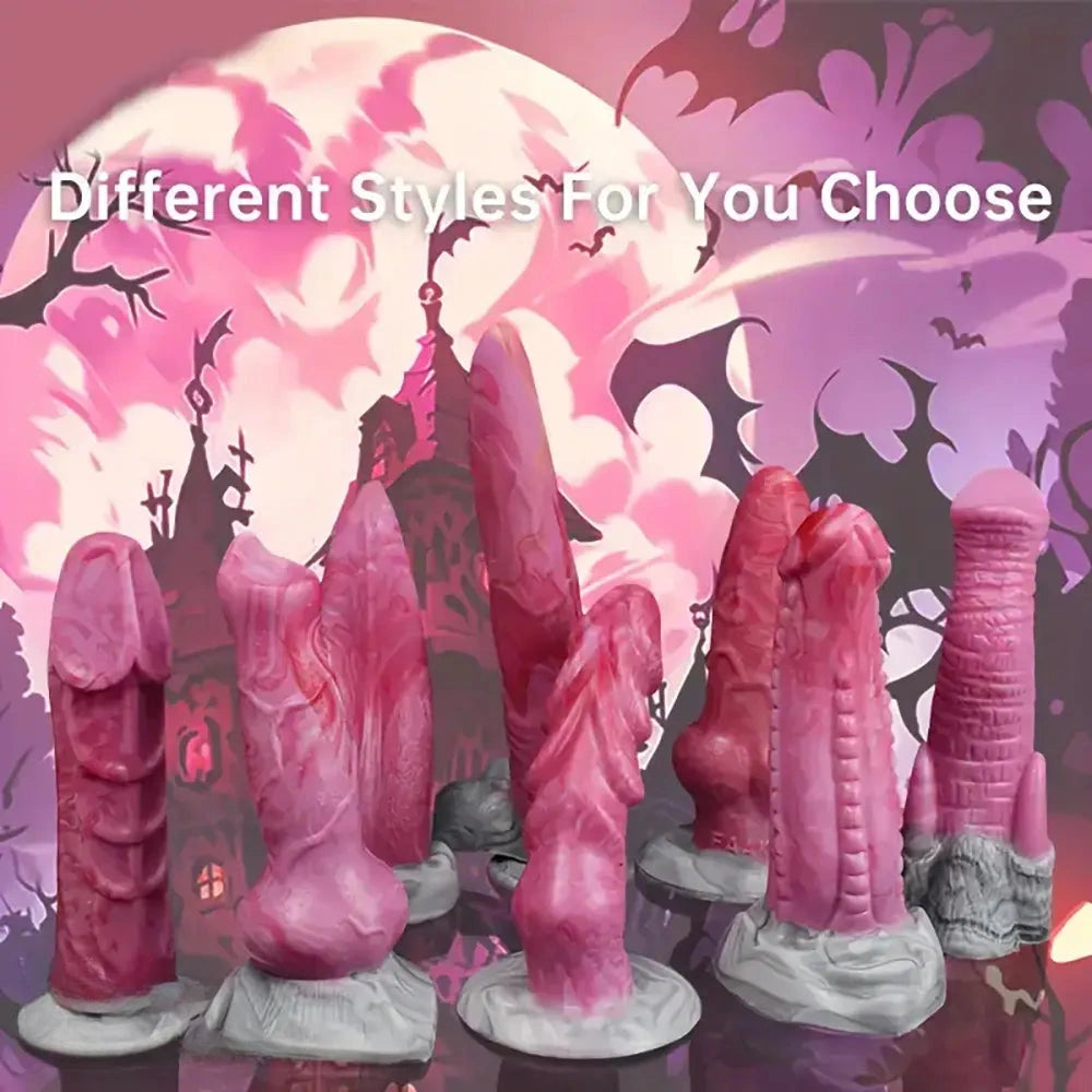 Multiple Models Monster Silicone Soft Dog Knot Elephant Animal Dildos