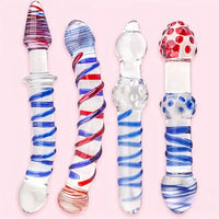 Multiple Options Glass Crystal Dildo For Women Men Couple G-spot Vagina
