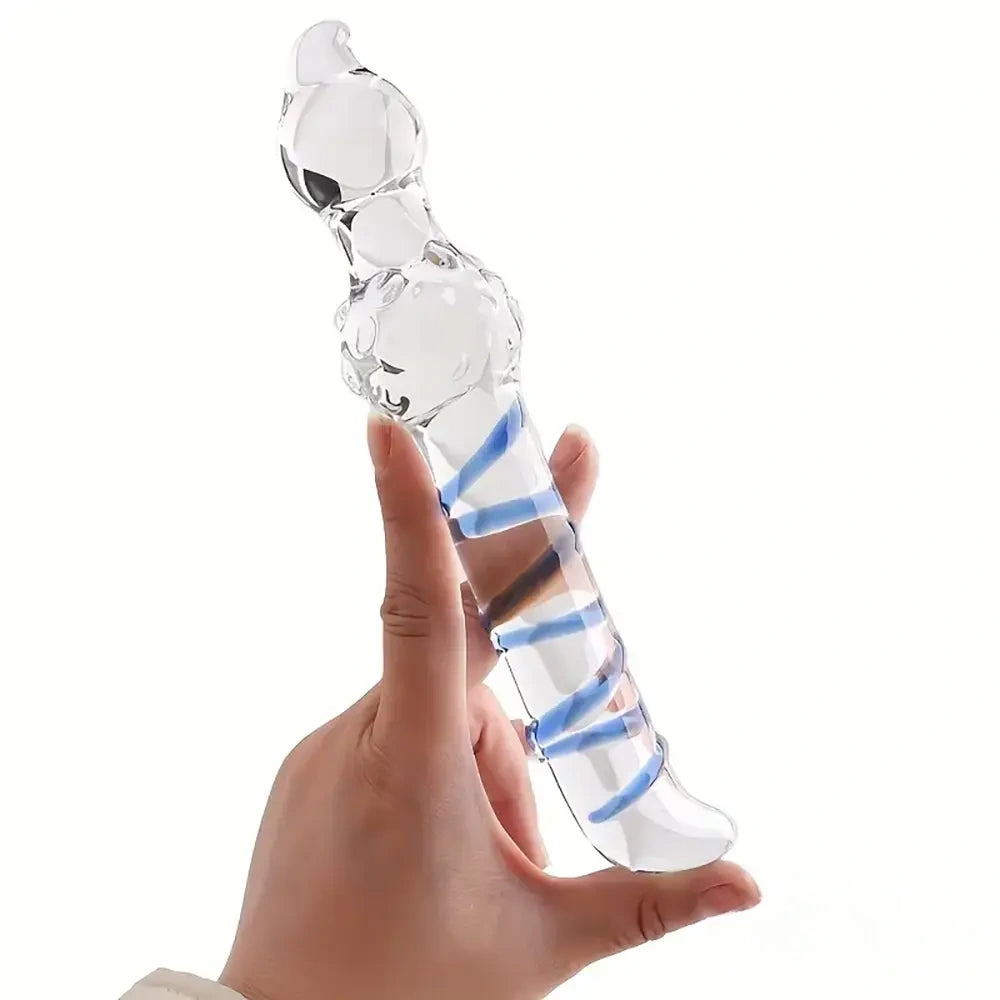Multiple Options Glass Crystal Dildo For Women Men Couple G-spot Vagina
